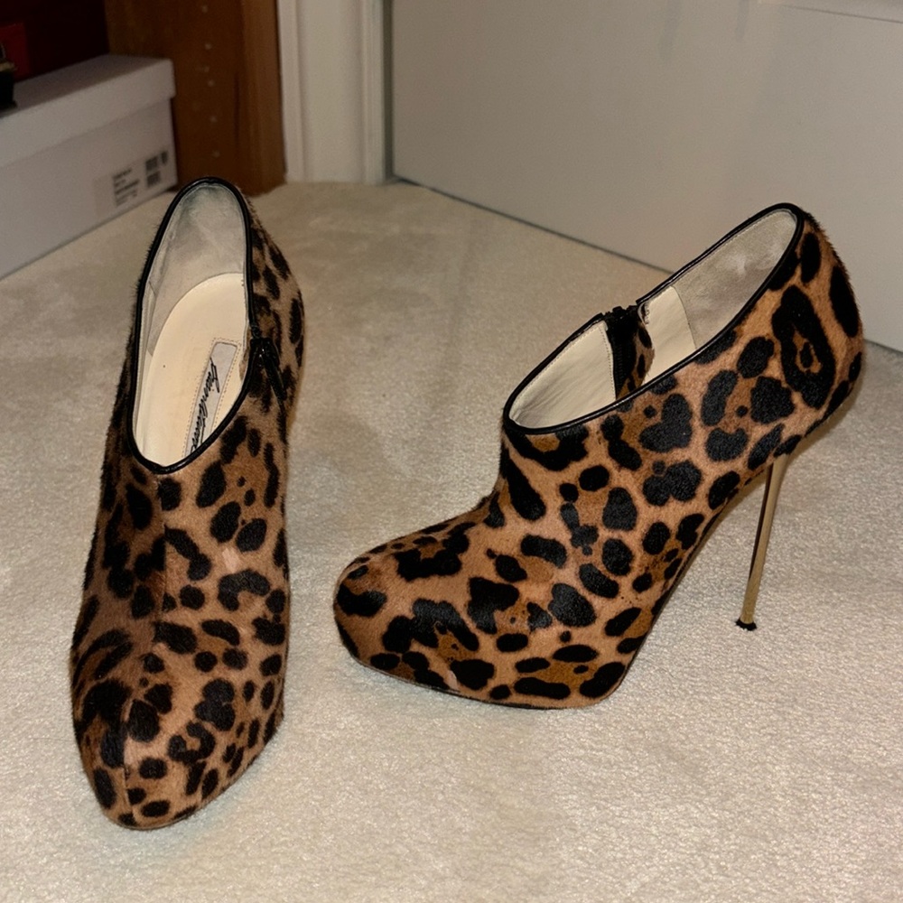 Pony hair Brian Atwood ankle bootie